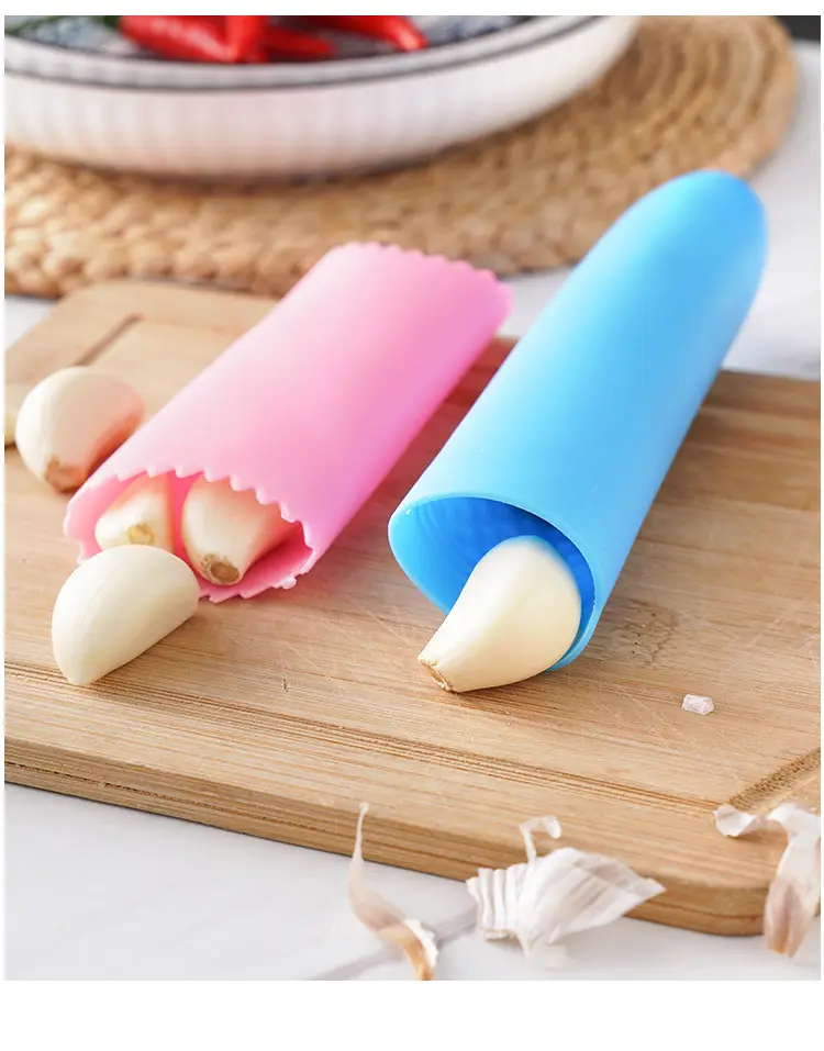 Silicone Garlic Peeler Red Manual Peeler — feature 13