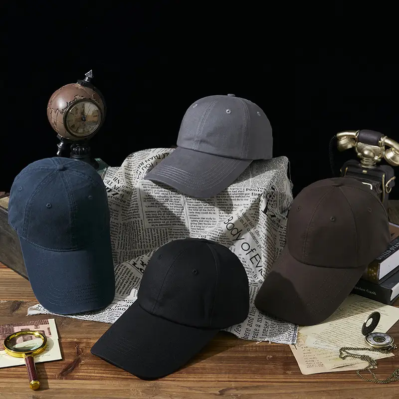 Gray 4S Pure Cotton Baseball Cap for Men Women - Image 8