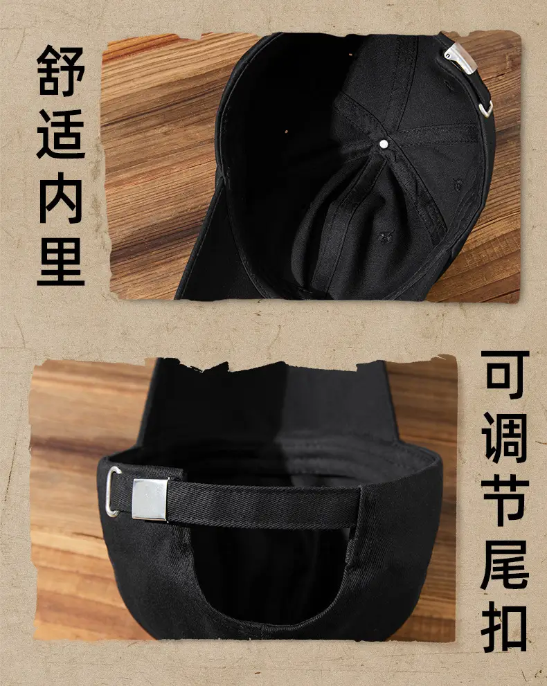 Gray 4S Pure Cotton Baseball Cap for Men Women — feature 21