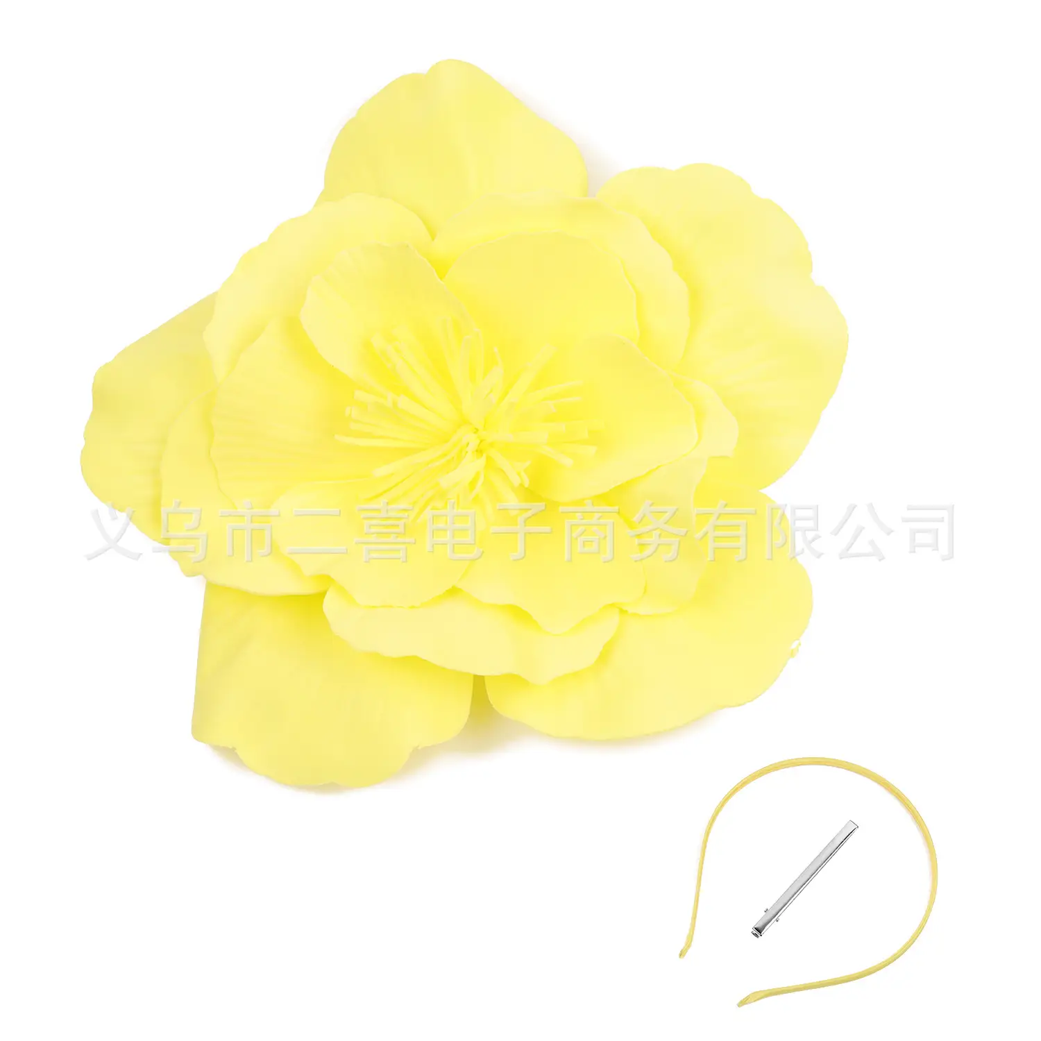 White Exaggerated Hair Hoop for Bridal & Party Hair Accessories