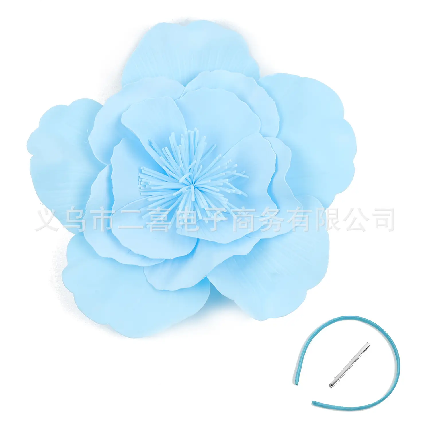 White Exaggerated Hair Hoop for Bridal & Party Hair Accessories