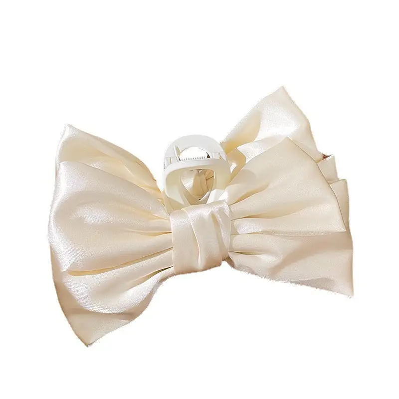 Black Bow Hair Clip for Women Large Shark Clip - Image 9