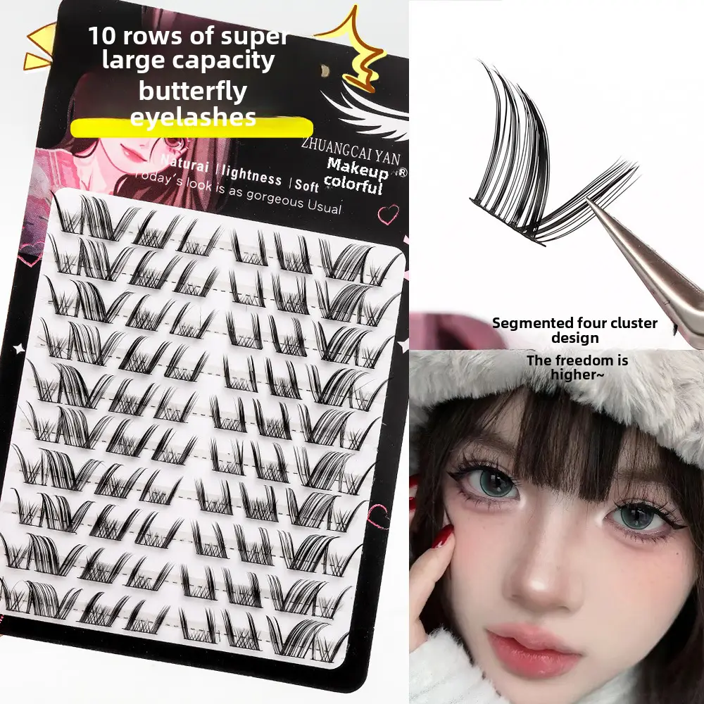 Large Capacity False Eyelashes Trilogy Little Devil Grafted - Image 14