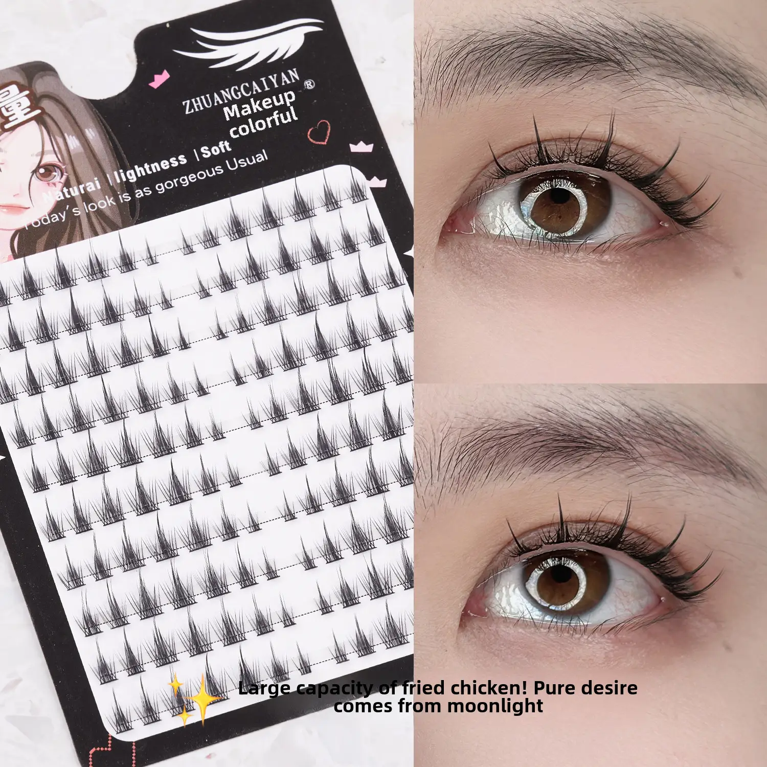 Large Capacity False Eyelashes Trilogy Little Devil Grafted - Image 21