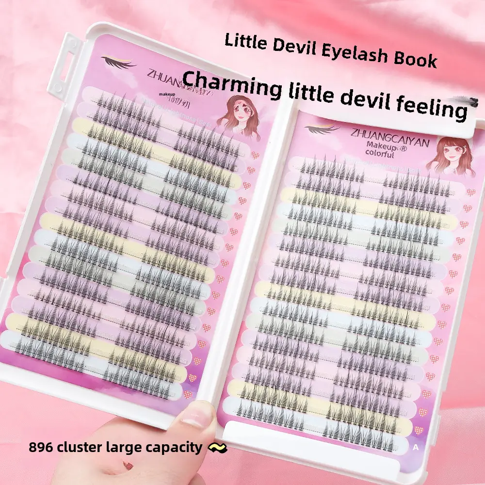 Large Capacity False Eyelashes Trilogy Little Devil Grafted - Image 30