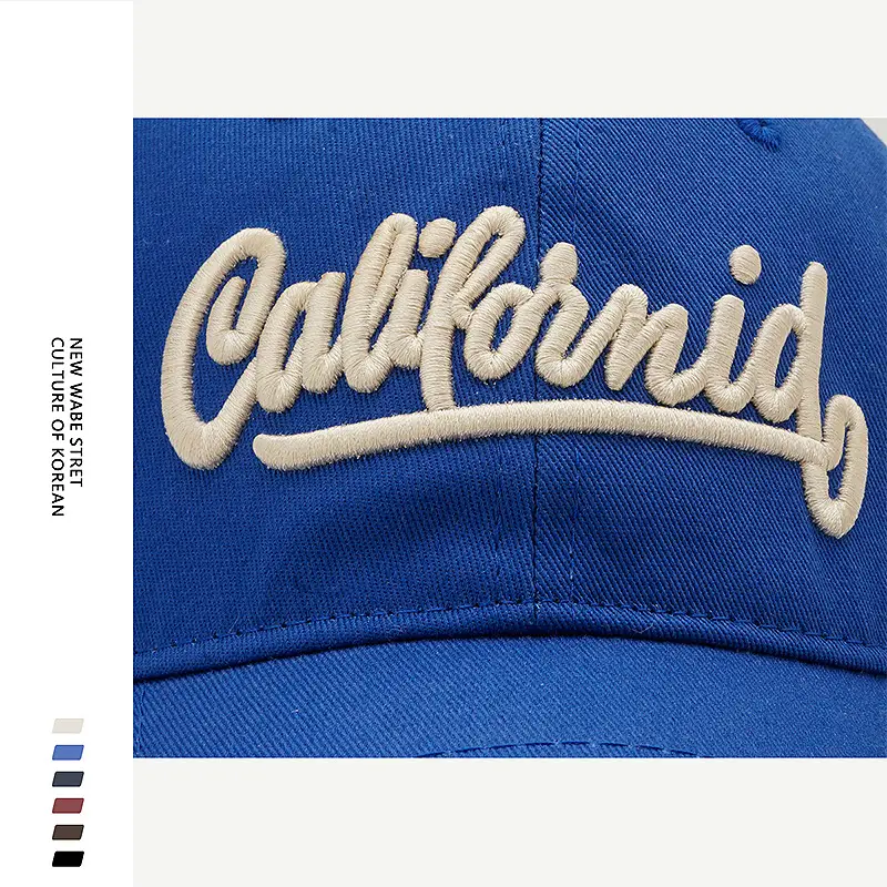 Korean Style Letter Embroidered Baseball Cap for Men Women - Image 9