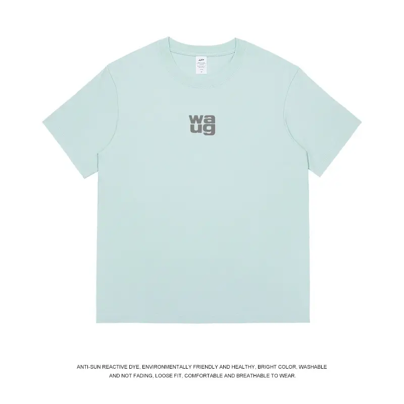 Men Printed T-Shirt Gray UA Logo Summer Casual - Image 20