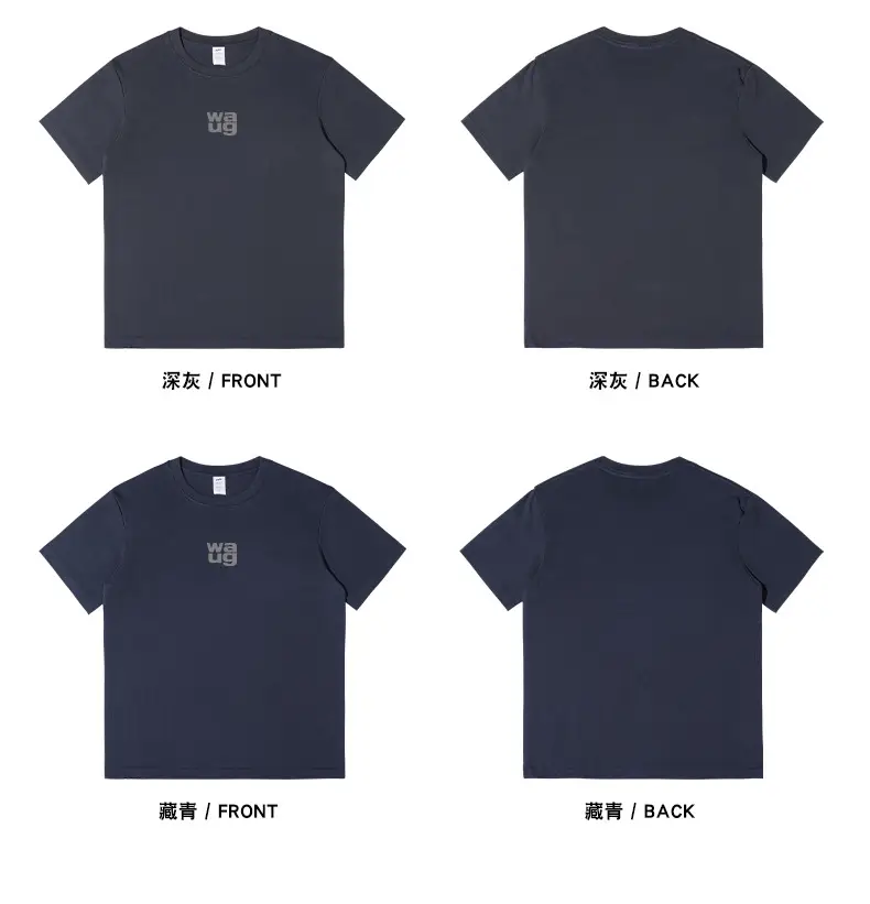Men Printed T-Shirt Gray UA Logo Summer Casual — feature 16