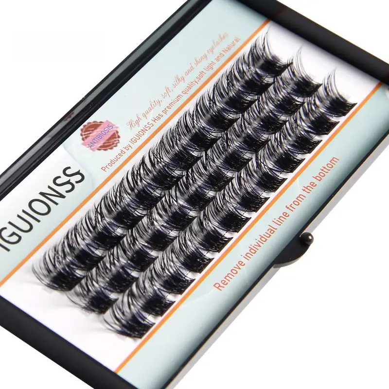 50P Hot Melt Wide Stem Eyelashes Multi Layer Thick