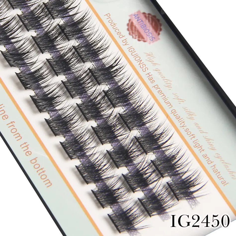 50P Hot Melt Wide Stem Eyelashes Multi Layer Thick