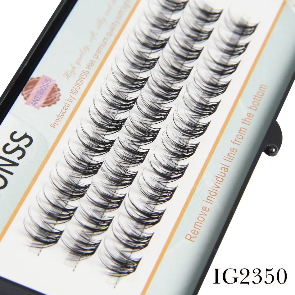 50P Hot Melt Wide Stem Eyelashes Multi Layer Thick