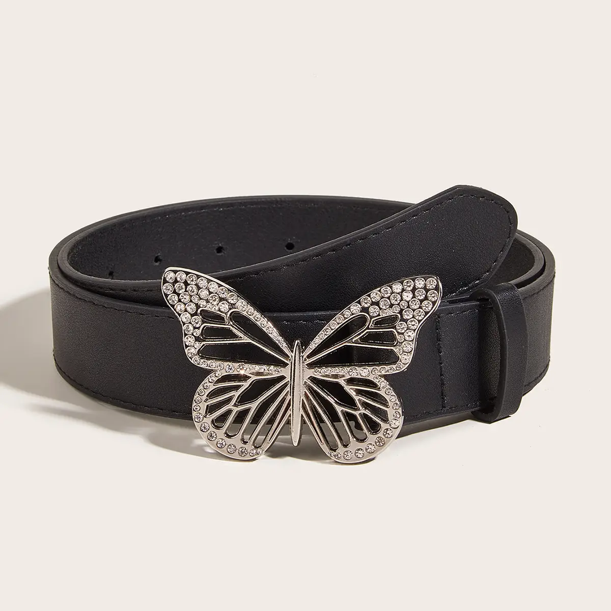 2023 Metal Butterfly Rhinestone Belt for Women