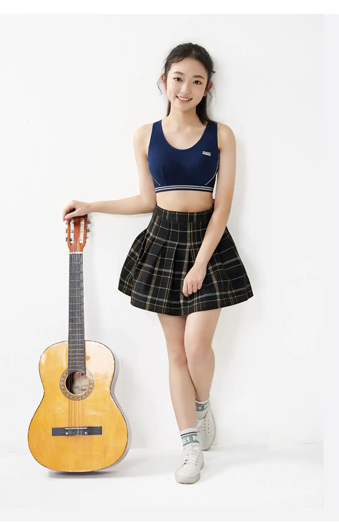 Girls bra students sports underwear girls 13 years old 15 years old high school students shock vest Cotton Development period — feature 16