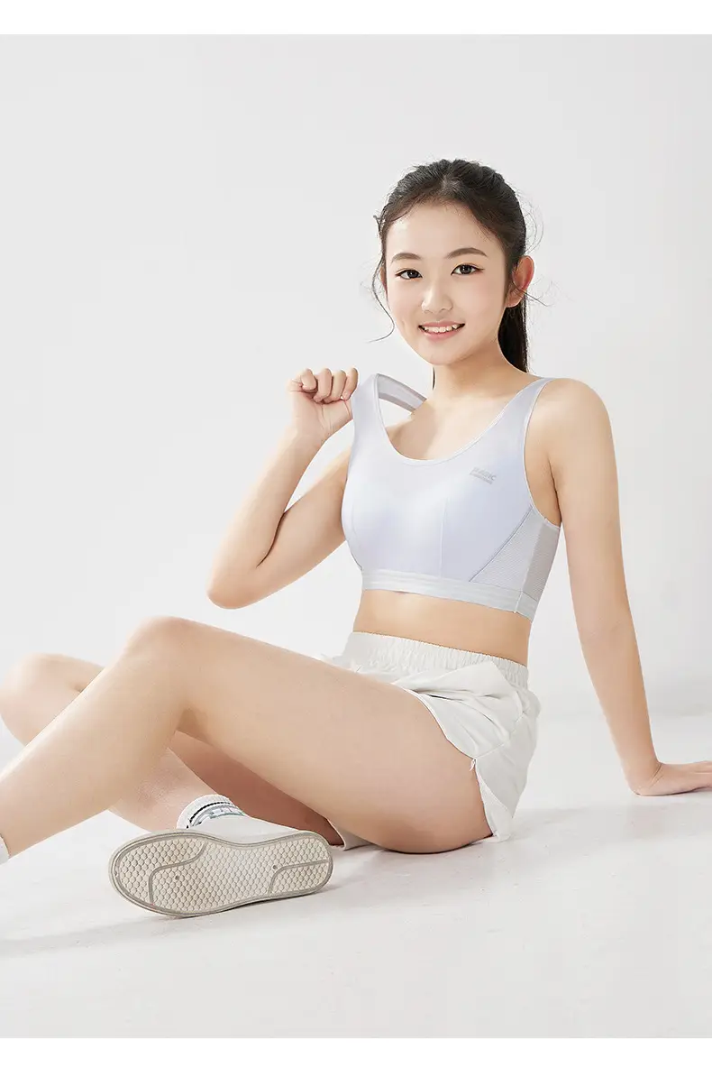 Girls bra students sports underwear girls 13 years old 15 years old high school students shock vest Cotton Development period — feature 20