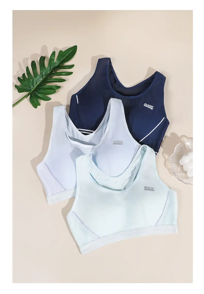 Girls bra students sports underwear girls 13 years old 15 years old high school students shock vest Cotton Development period — feature 31