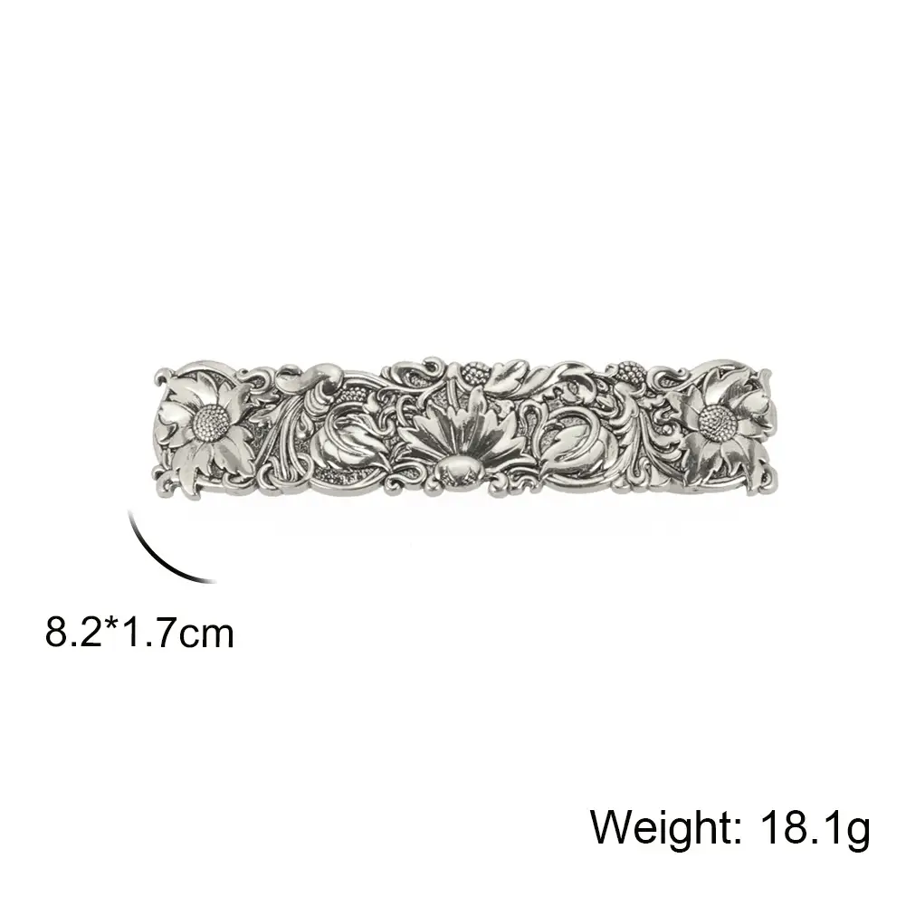 Square Daisy Duck Hairpin Clip 8.2x1.7cm Silver - Image 6