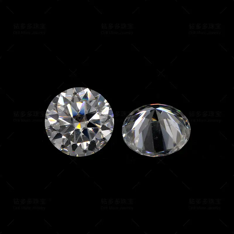 Round Moissanite Diamond 5mm Eight Hearts Arrows - Image 3