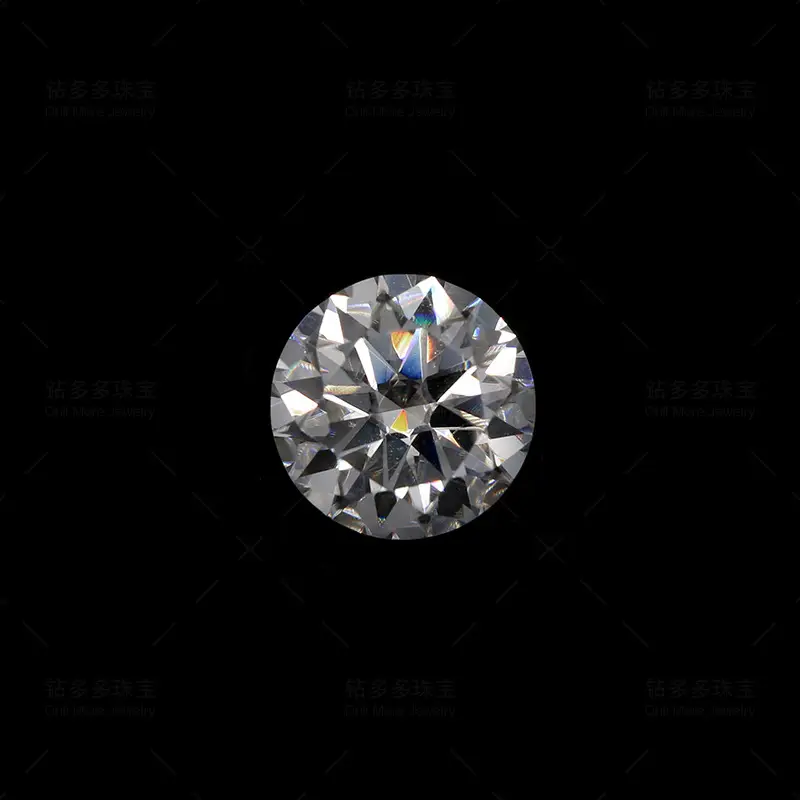 Round Moissanite Diamond 5mm Eight Hearts Arrows — feature 1
