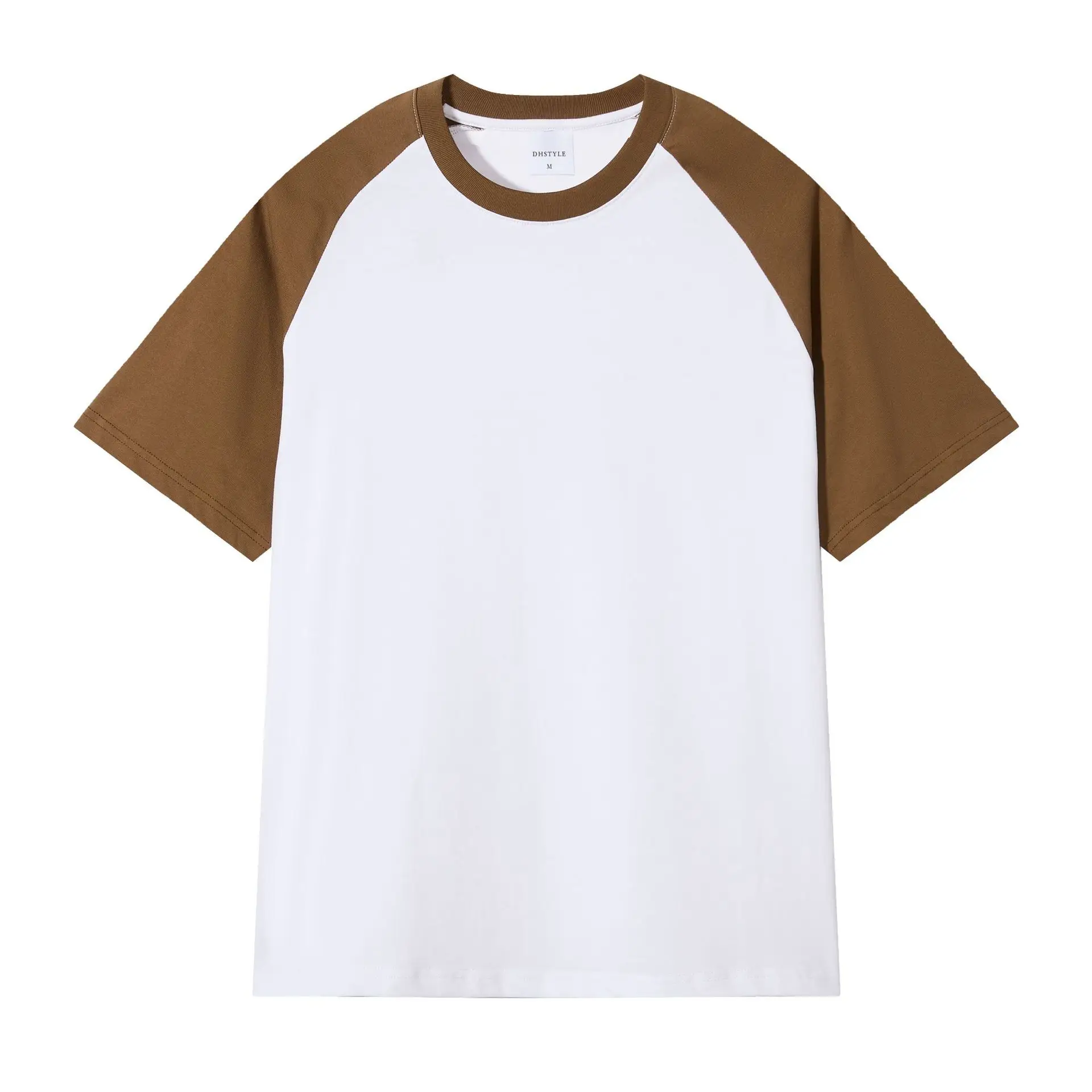 Men's Navy Blue & Cream Raglan Sleeve T-Shirt - Image 2