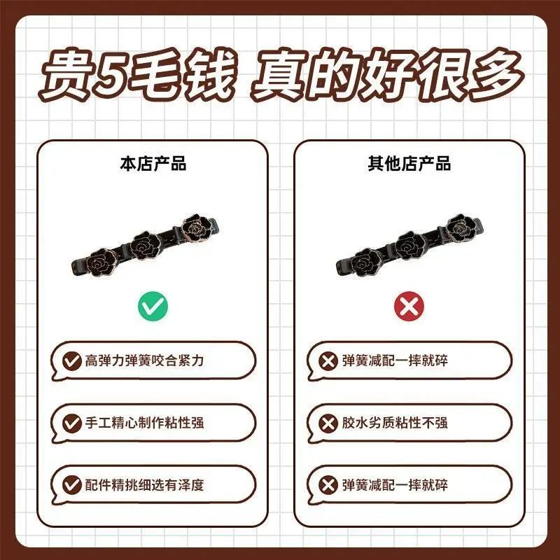 Women's Small Clip Hairpin for Autumn Winter Bangs