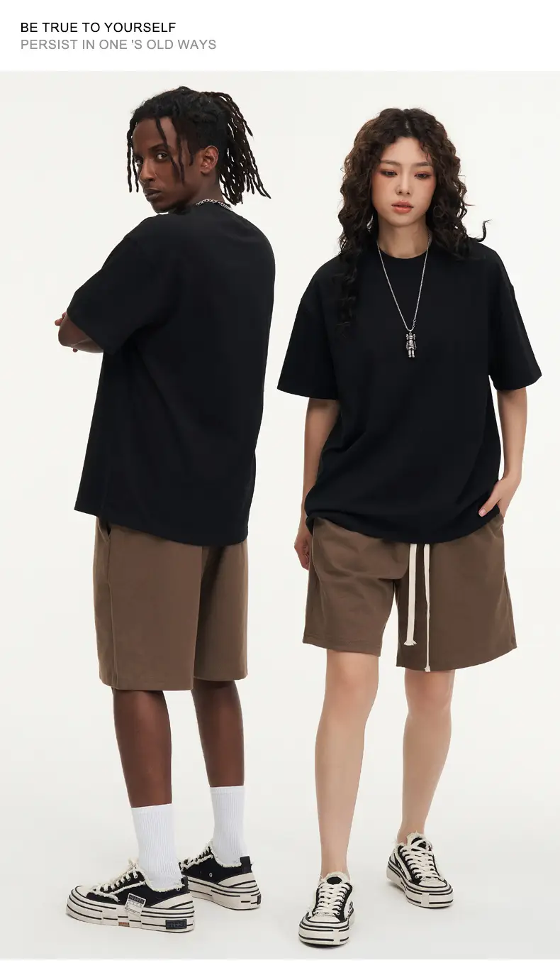 Red T-Shirt 32S Pure Cotton High Neck Loose Fit — feature 11