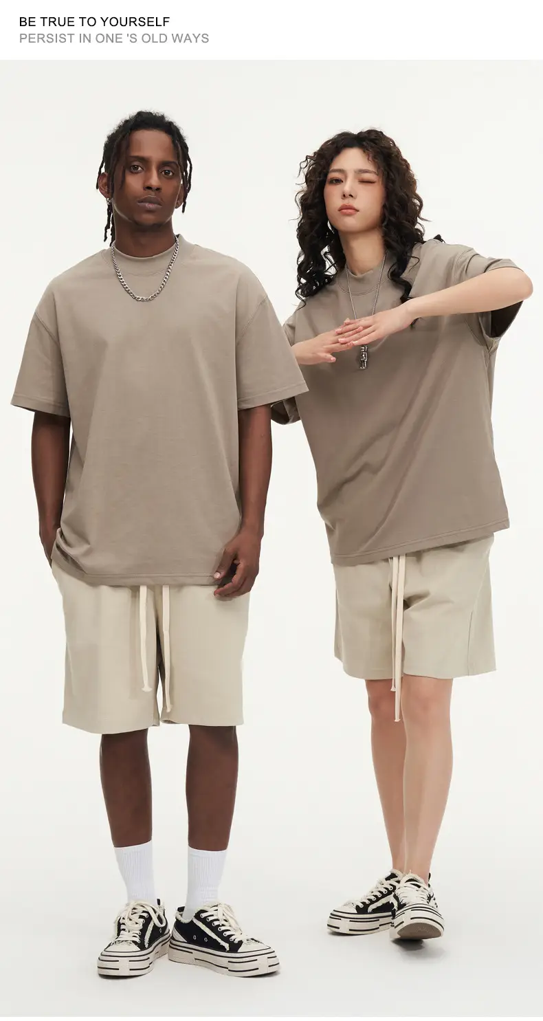 Red T-Shirt 32S Pure Cotton High Neck Loose Fit — feature 20