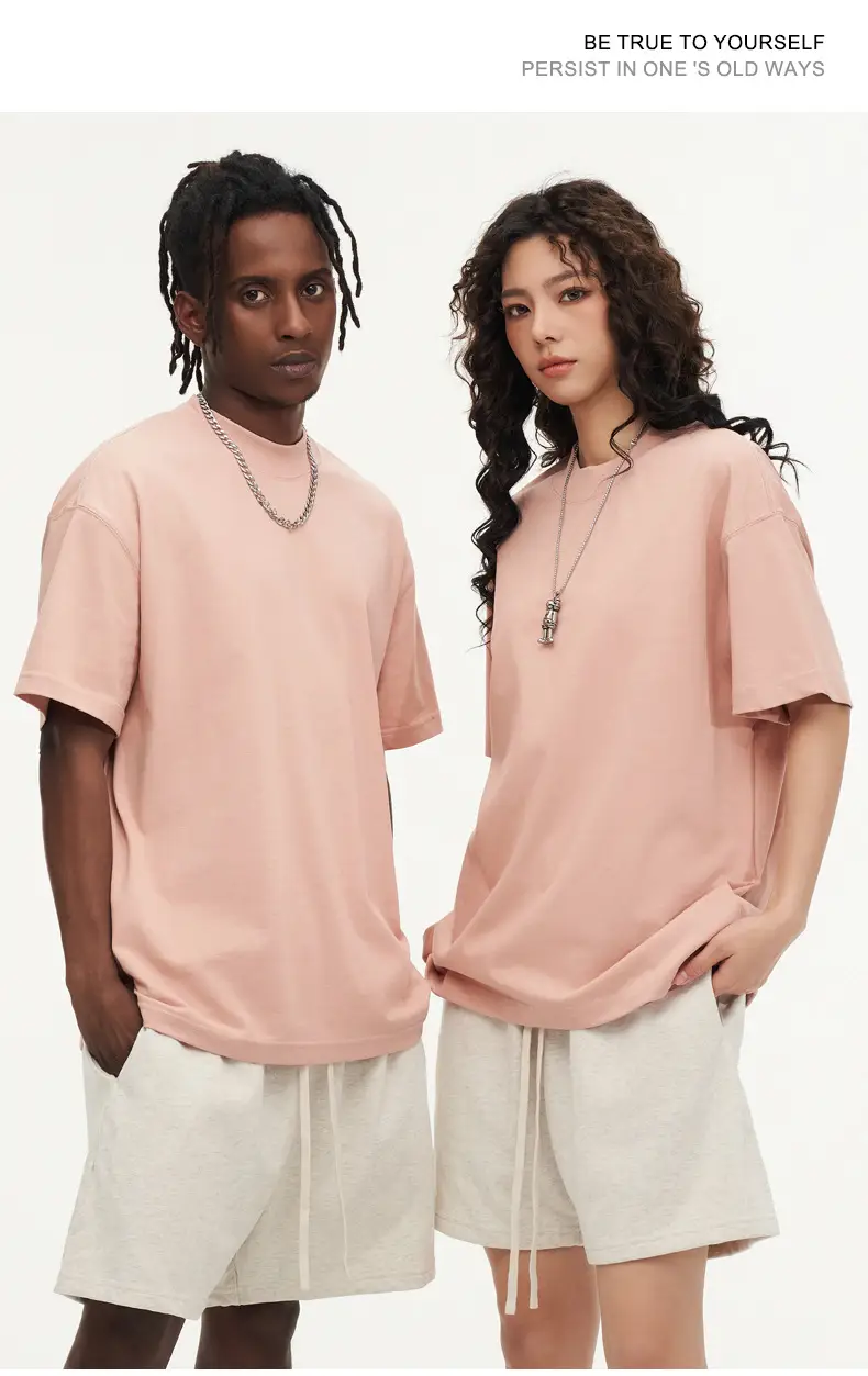 Red T-Shirt 32S Pure Cotton High Neck Loose Fit — feature 28