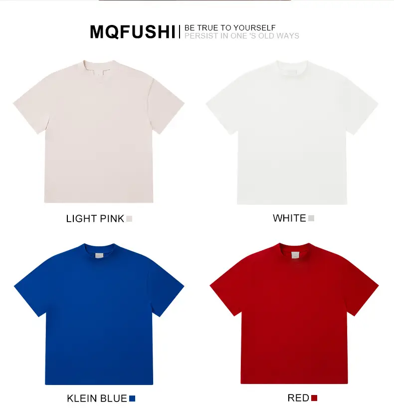 Red T-Shirt 32S Pure Cotton High Neck Loose Fit — feature 31