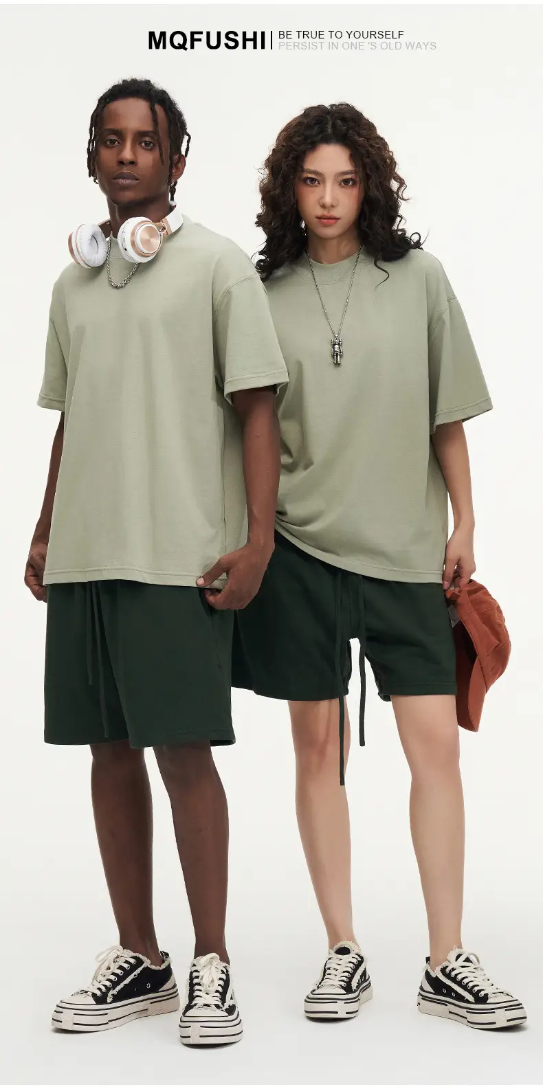 Red T-Shirt 32S Pure Cotton High Neck Loose Fit — feature 8
