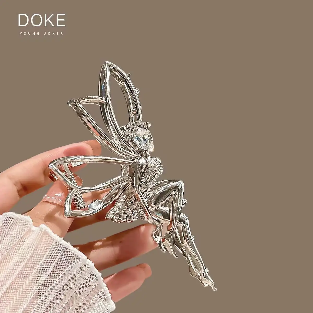 Silver Princess Hair Clip for Women - Image 5