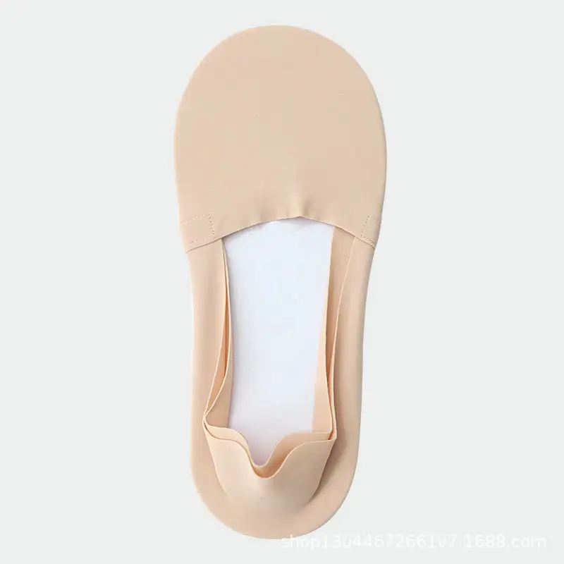 Boat socks women's summer ultra-thin invisible pure cotton bottom silicone non-slip heel shallow ice silk socks women's socks