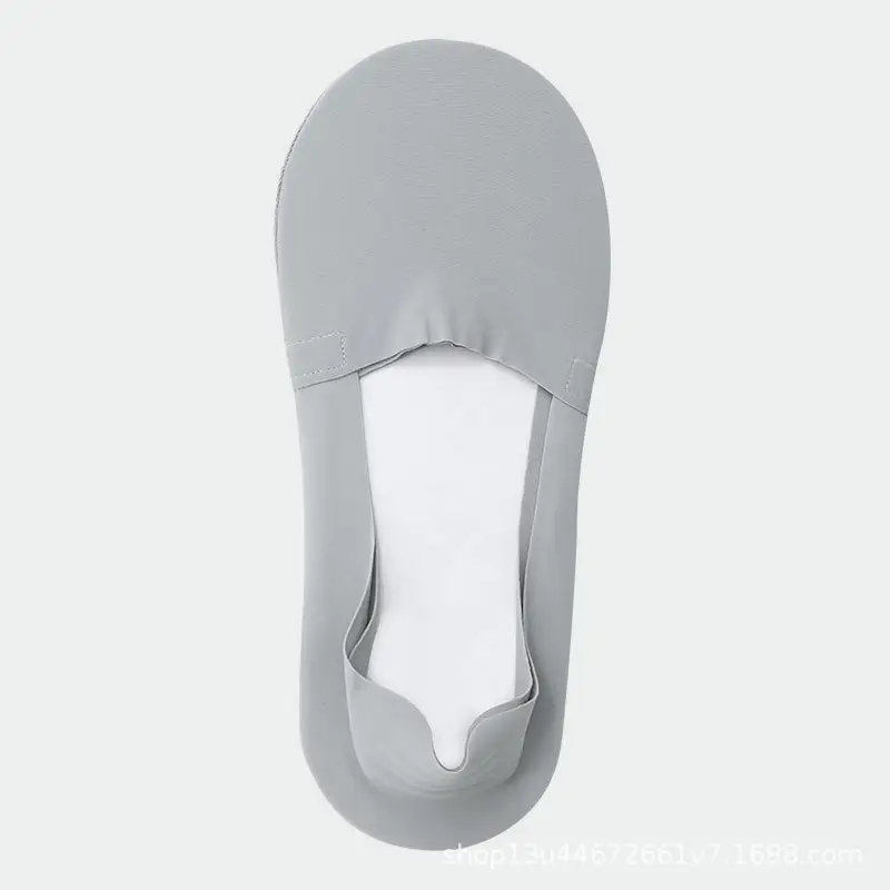 Boat socks women's summer ultra-thin invisible pure cotton bottom silicone non-slip heel shallow ice silk socks women's socks