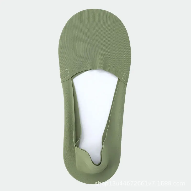 Boat socks women's summer ultra-thin invisible pure cotton bottom silicone non-slip heel shallow ice silk socks women's socks