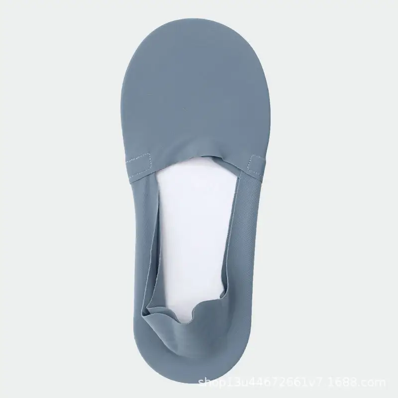Boat socks women's summer ultra-thin invisible pure cotton bottom silicone non-slip heel shallow ice silk socks women's socks