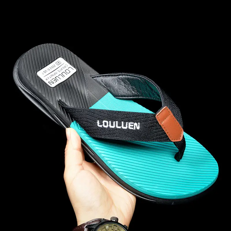 Men's Red Casual Flip Flops Non-Slip Soft Bottom