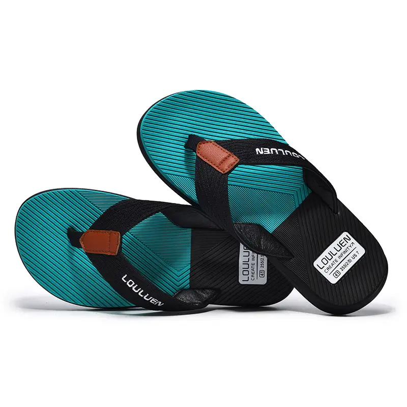 Men's Red Casual Flip Flops Non-Slip Soft Bottom