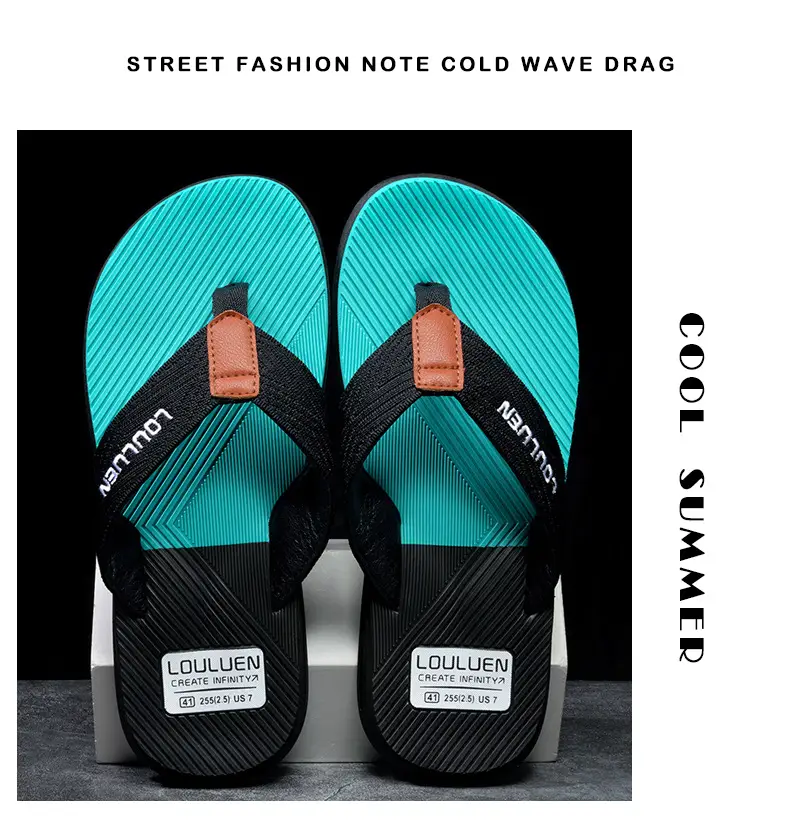 Men's Red Casual Flip Flops Non-Slip Soft Bottom — feature 12
