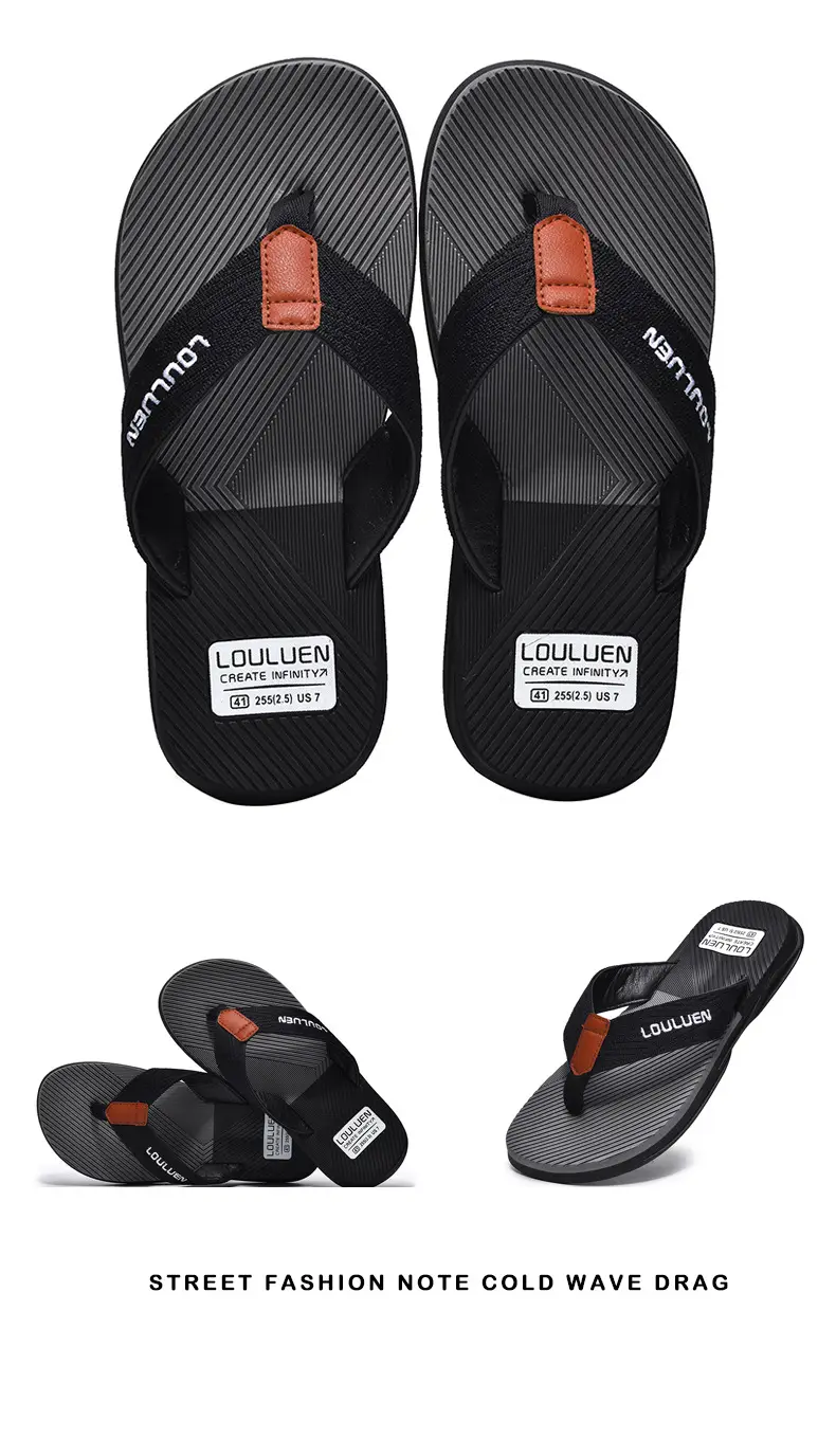 Men's Red Casual Flip Flops Non-Slip Soft Bottom — feature 19
