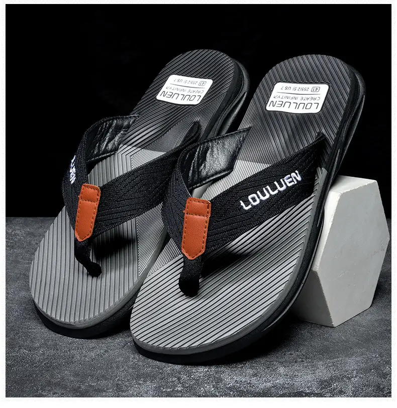 Men's Red Casual Flip Flops Non-Slip Soft Bottom — feature 7