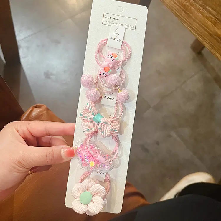 Cute Flower & Bow Baby Hair Bands for Girls - Image 2