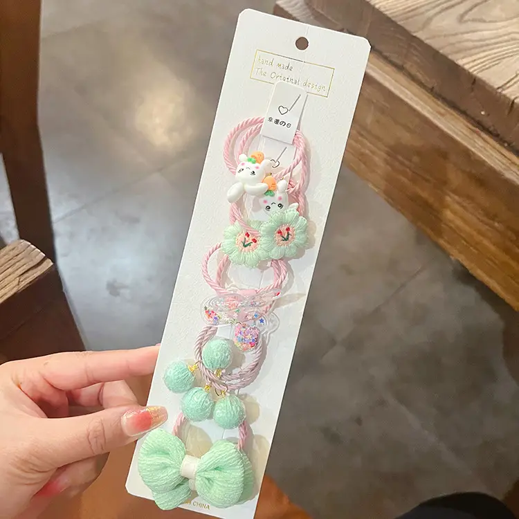 Cute Flower & Bow Baby Hair Bands for Girls - Image 4