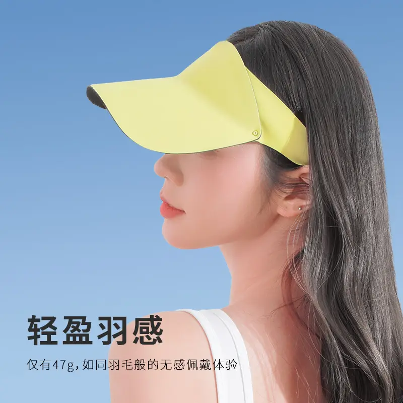 Women Yellow UV Visor Hat 47g Lightweight - Image 34