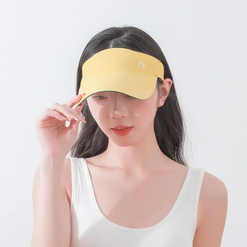Women Yellow UV Visor Hat 47g Lightweight - Image 3