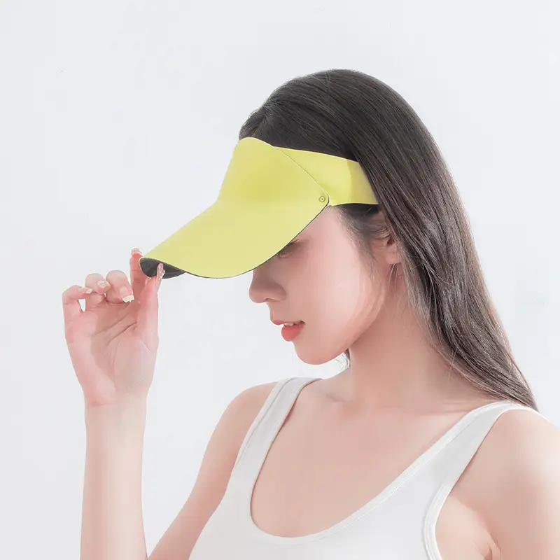 Women Yellow UV Visor Hat 47g Lightweight - Image 6