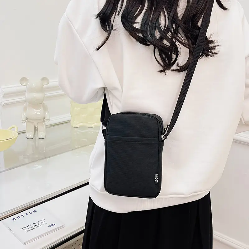 Trendy Yellow Square Mobile Phone Bag for Women - Image 10