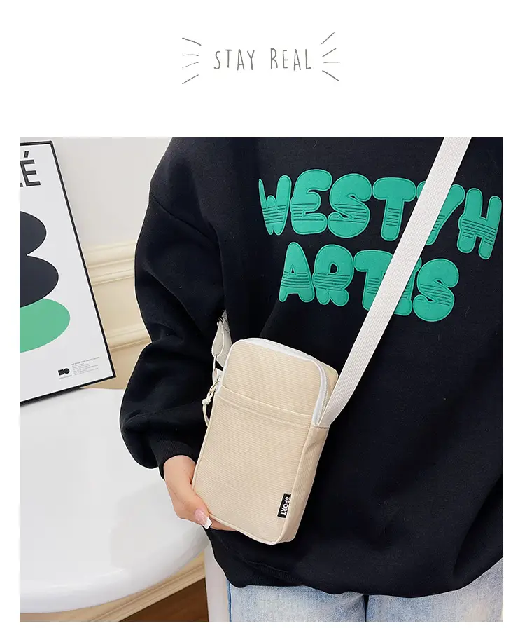 Trendy Yellow Square Mobile Phone Bag for Women — feature 11