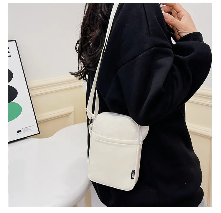 Trendy Yellow Square Mobile Phone Bag for Women — feature 13