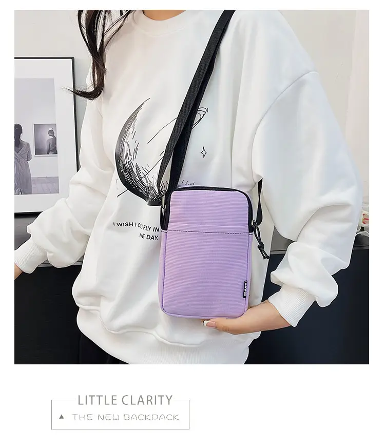 Trendy Yellow Square Mobile Phone Bag for Women — feature 17