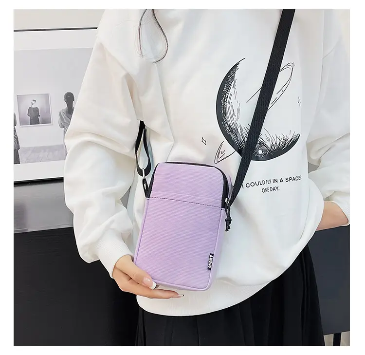 Trendy Yellow Square Mobile Phone Bag for Women — feature 18