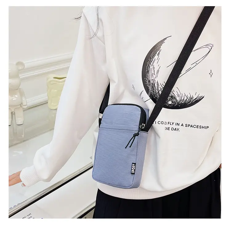 Trendy Yellow Square Mobile Phone Bag for Women — feature 20